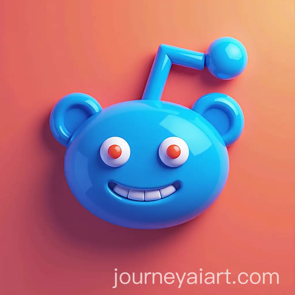3D-Blue-Reddit-Logo-Design
