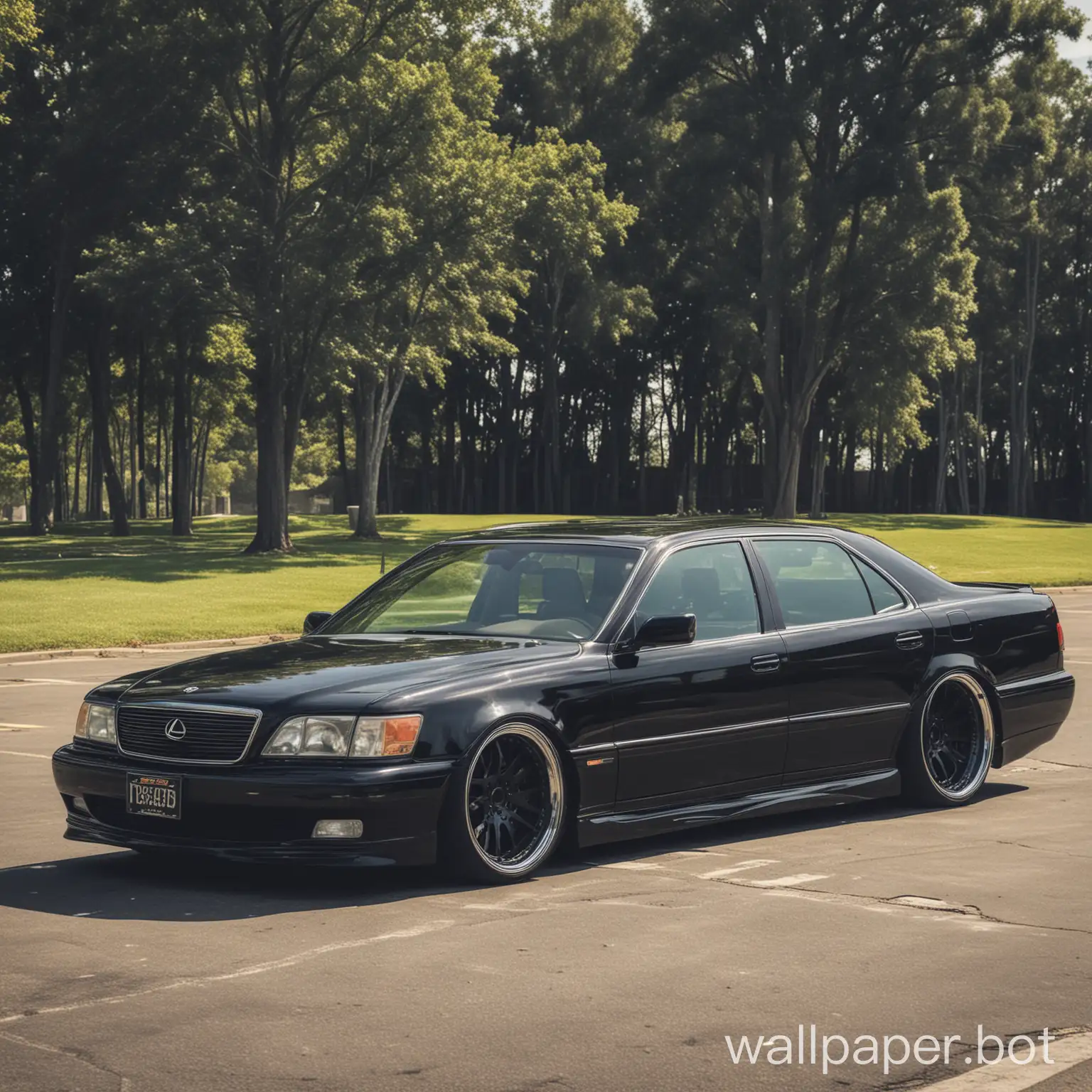 Custom-Black-Lexus-LS400-1995-Model-Car