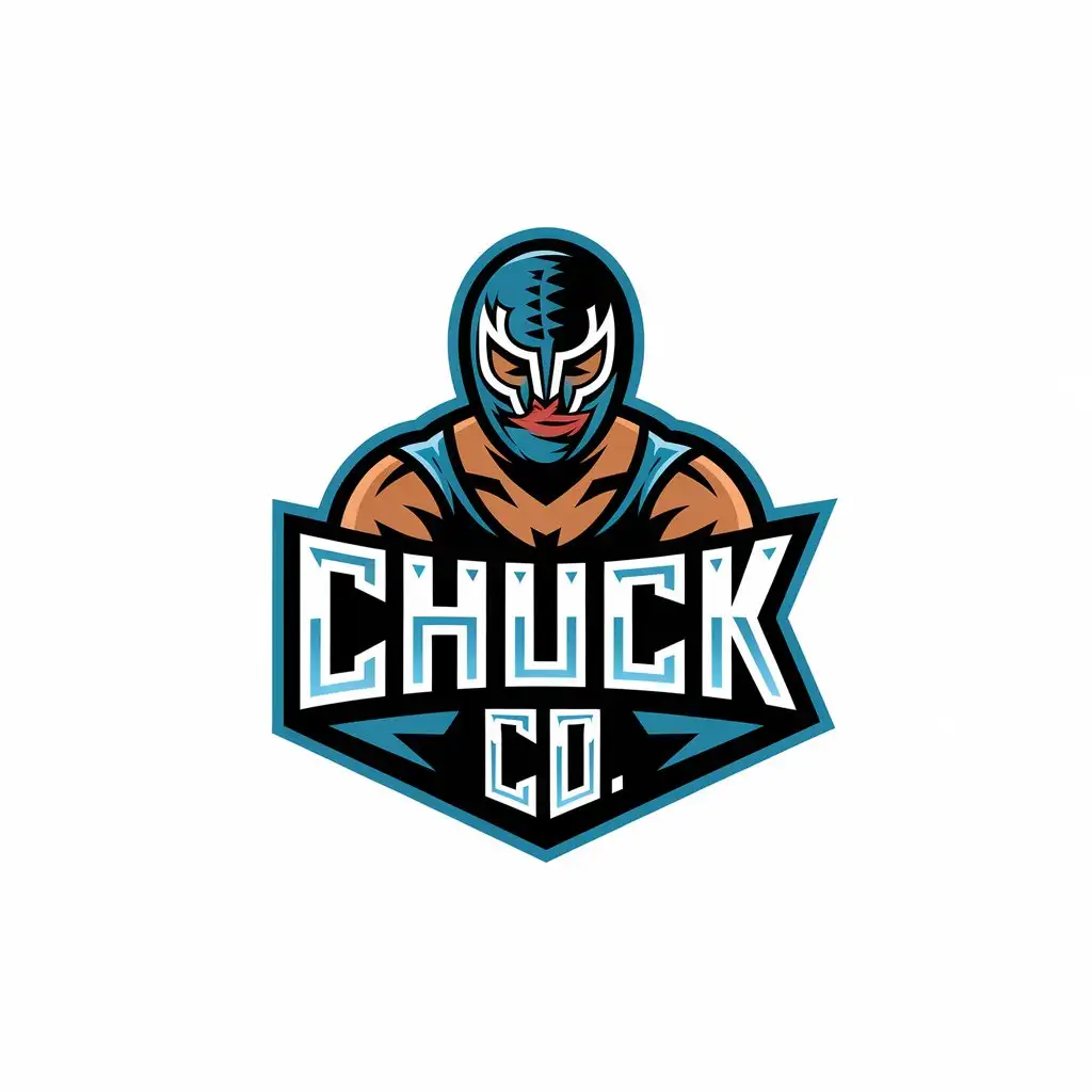 LOGO Design for Chuck Co Masked Scientist Wrestler Symbol for Sports Fitness Industry