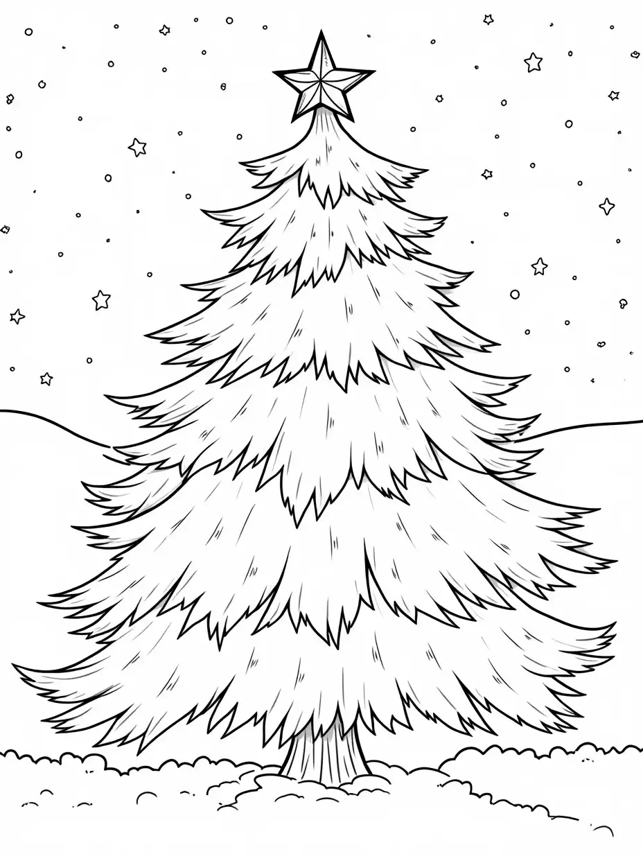 Intricate HolidayThemed Adult Coloring Page