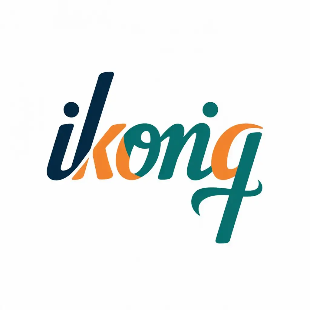 LOGO Design for IKONIQ Elegant Cursive Font in Religious Industry