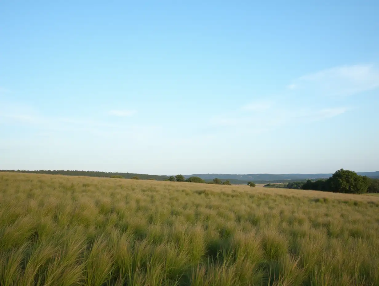 Vibrant-Grassy-Landscape-Under-Azure-Skies