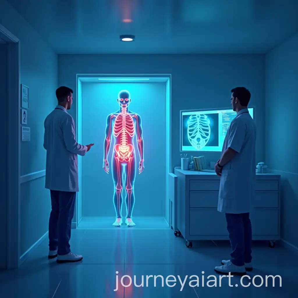 Prostate-Cancer-Patient-Discusses-AI-Tools-with-Radiologists-in-Hospital