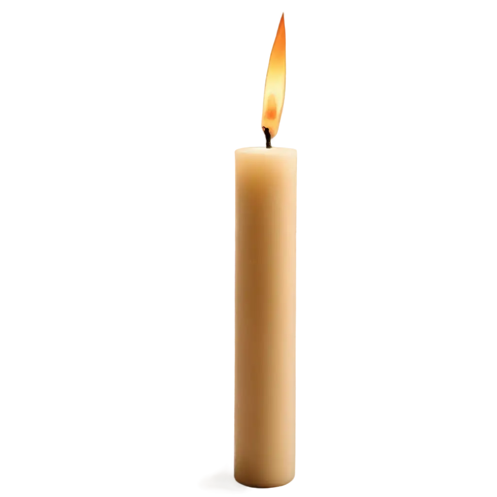 Create a image of a Candle,Make it more visible make it more realistic