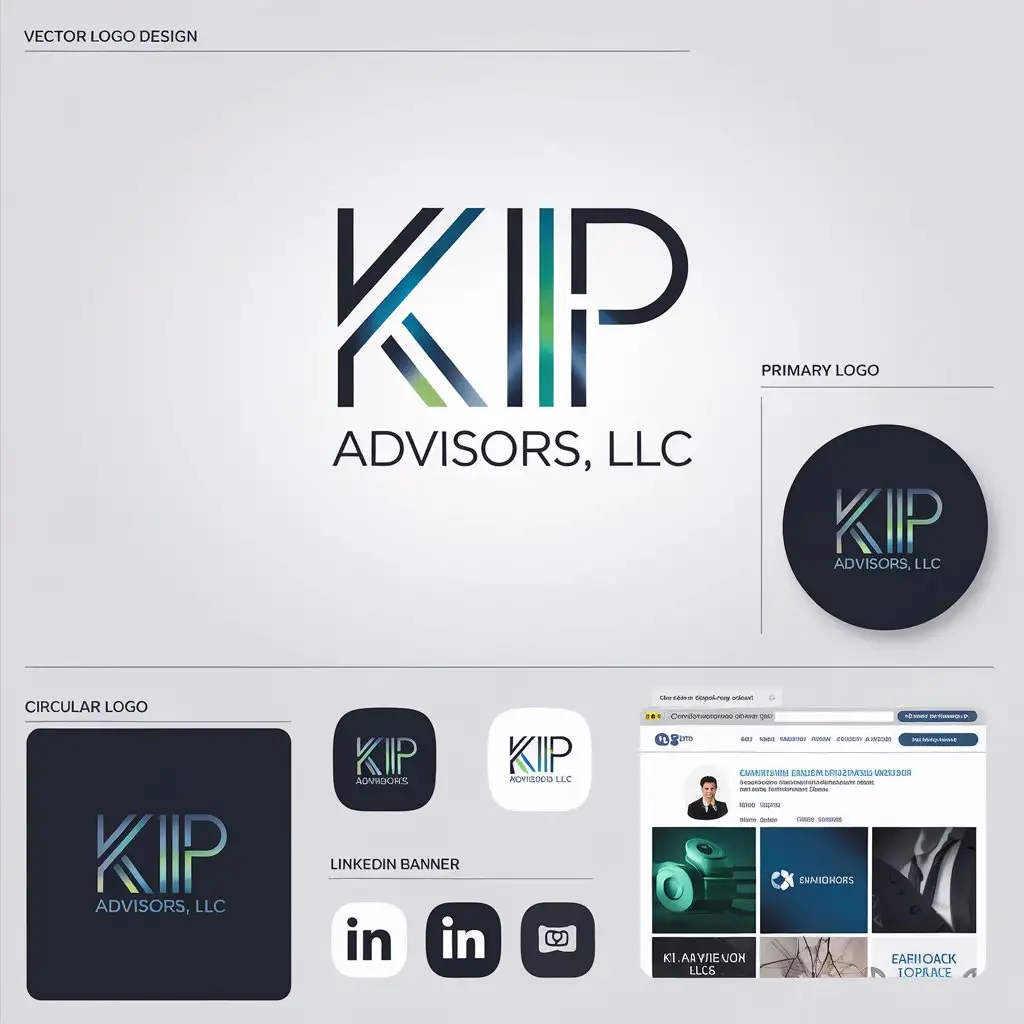 LOGO Design for KIP Advisors LLC Modern Trustworthy and Innovative with Dynamic Colors