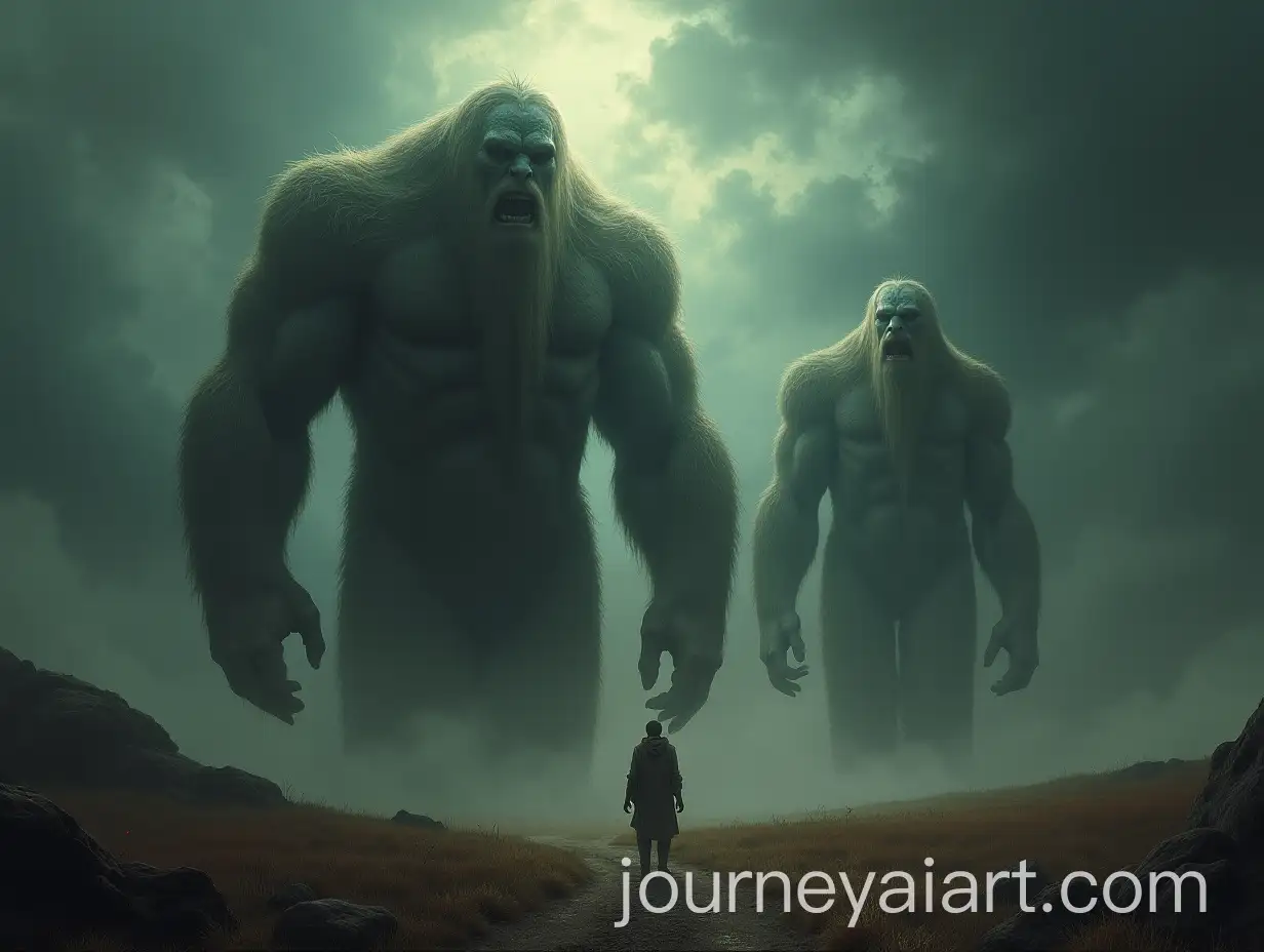 The-Nephilim-Giants-Roaring-in-Defiance-as-Darkness-Engulfs-Their-Parents