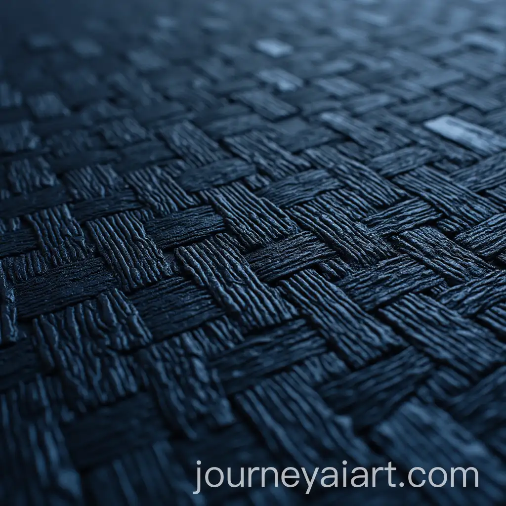 Textured-DarkAI-Art-Prompt-Expansion-Blue-Plastic-with-Charcoal-Particles-and-Herringbone-Pattern