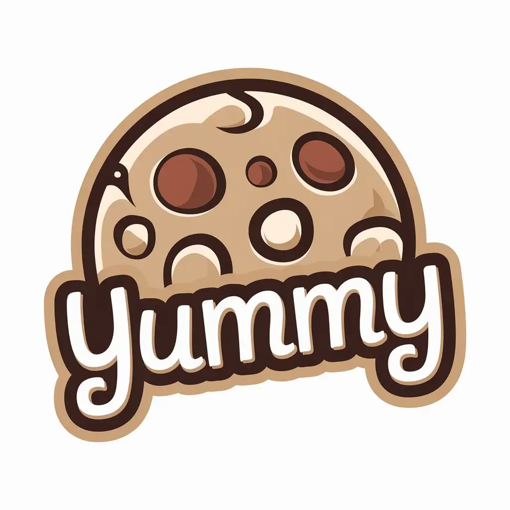 LOGO Design for Yummy Vector Logo with Cookies and Clear Background Theme