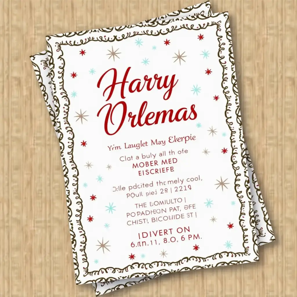 Editable Holiday Party Invitation