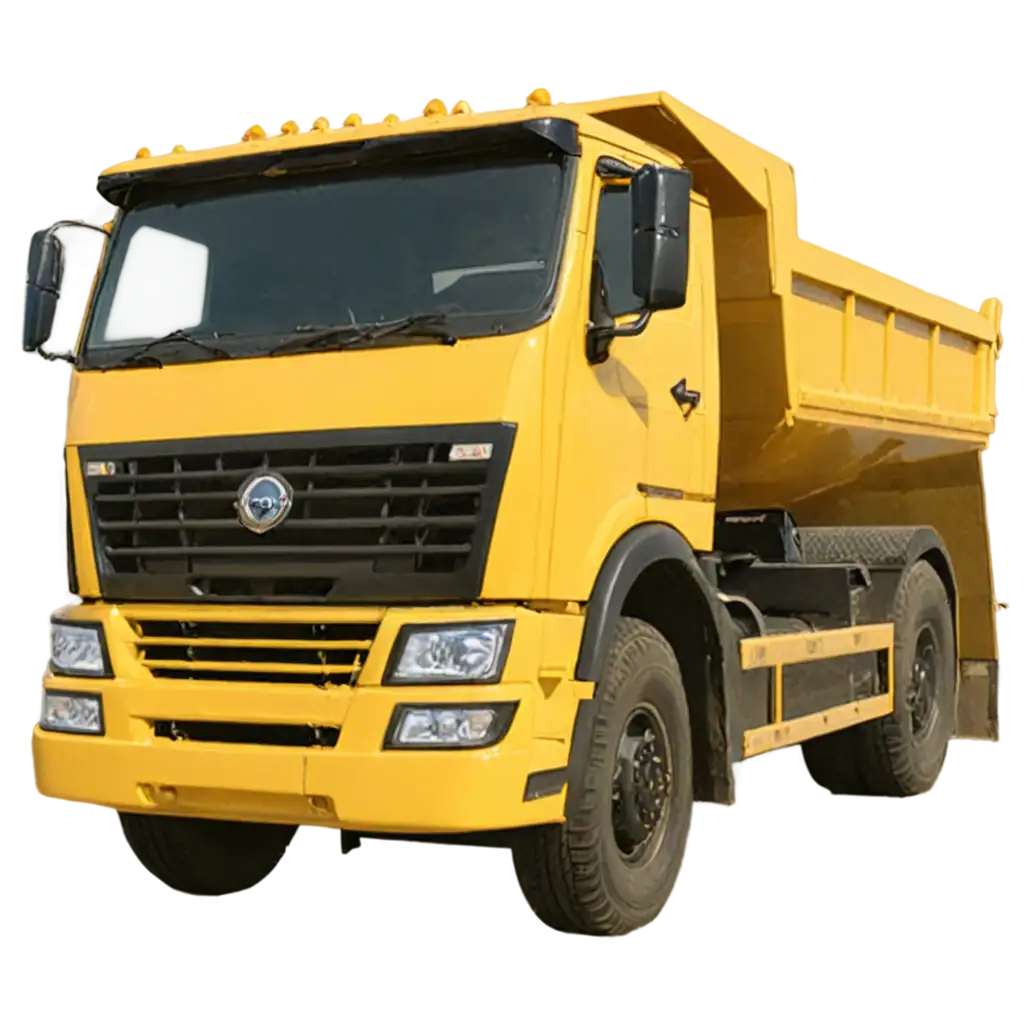 Yellow-Construction-Dump-Truck-PNG-with-Transparent-Background-for-Versatile-Use