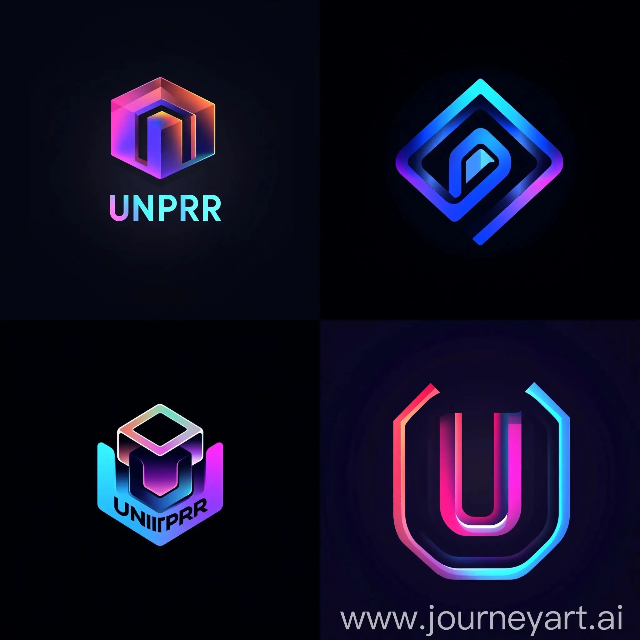 UltraModern-Minimalism-Logo-for-Unipark-VR-Arcade-and-Attractions