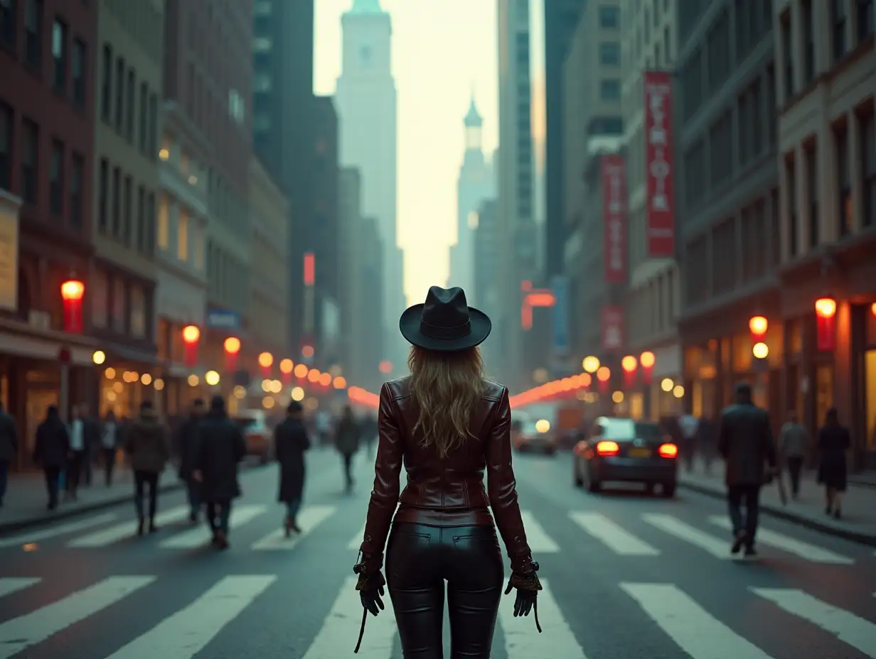 Steampunk-Diva-Defying-Chaos-in-Bustling-City-Street