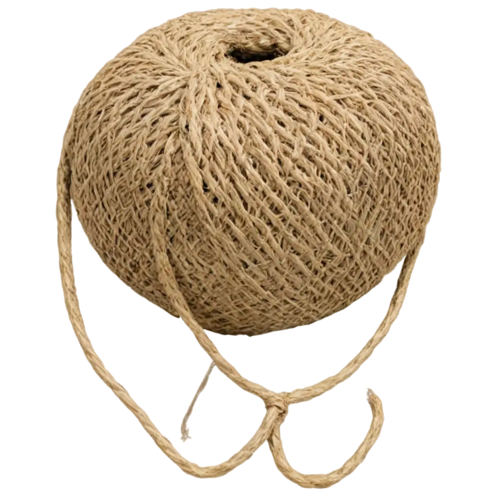 HighQuality-PNG-Image-of-a-Round-Bale-Made-of-Jute-Rope