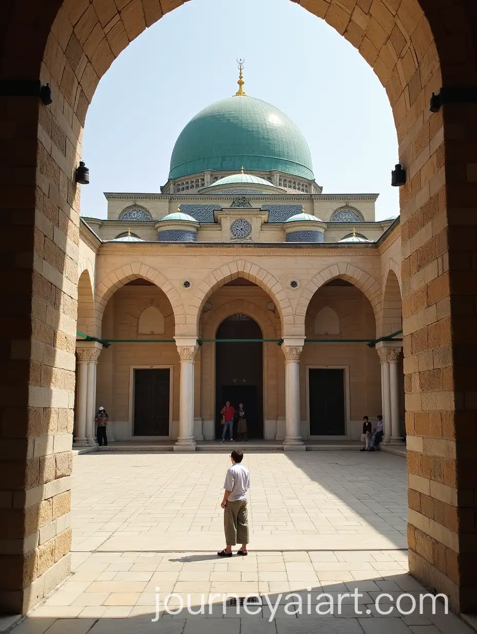 AI-Art-Prompt-ExpansionView-from-the-Courtyard-of-Umayyad-Mosque-in-Damascus