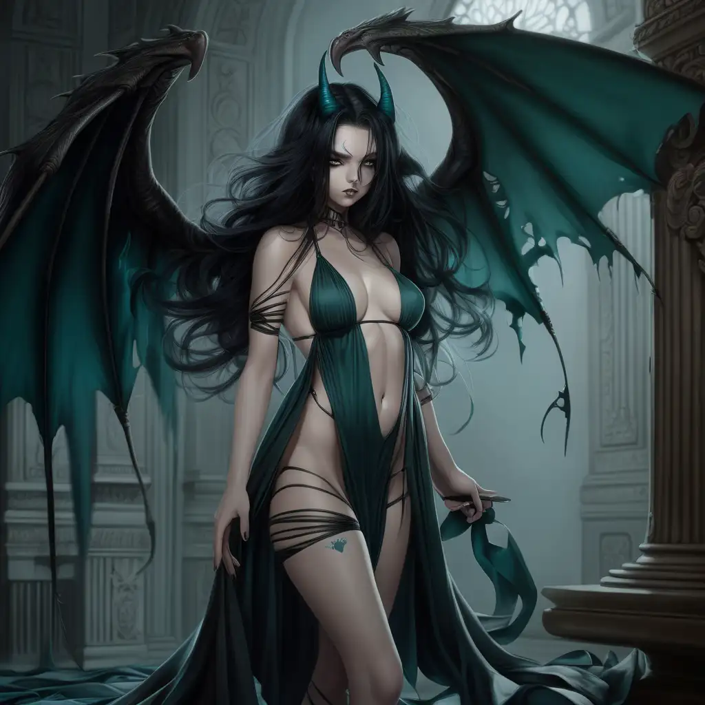 Captivating Succubus in Desperate Struggle