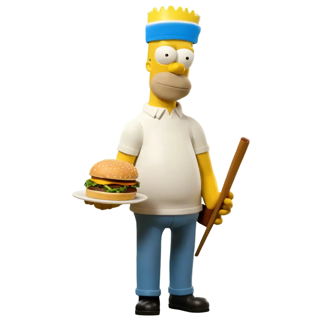 PNG-Image-of-Homer-Commending-a-Hamburger-AI-Art-Prompt-Exploration