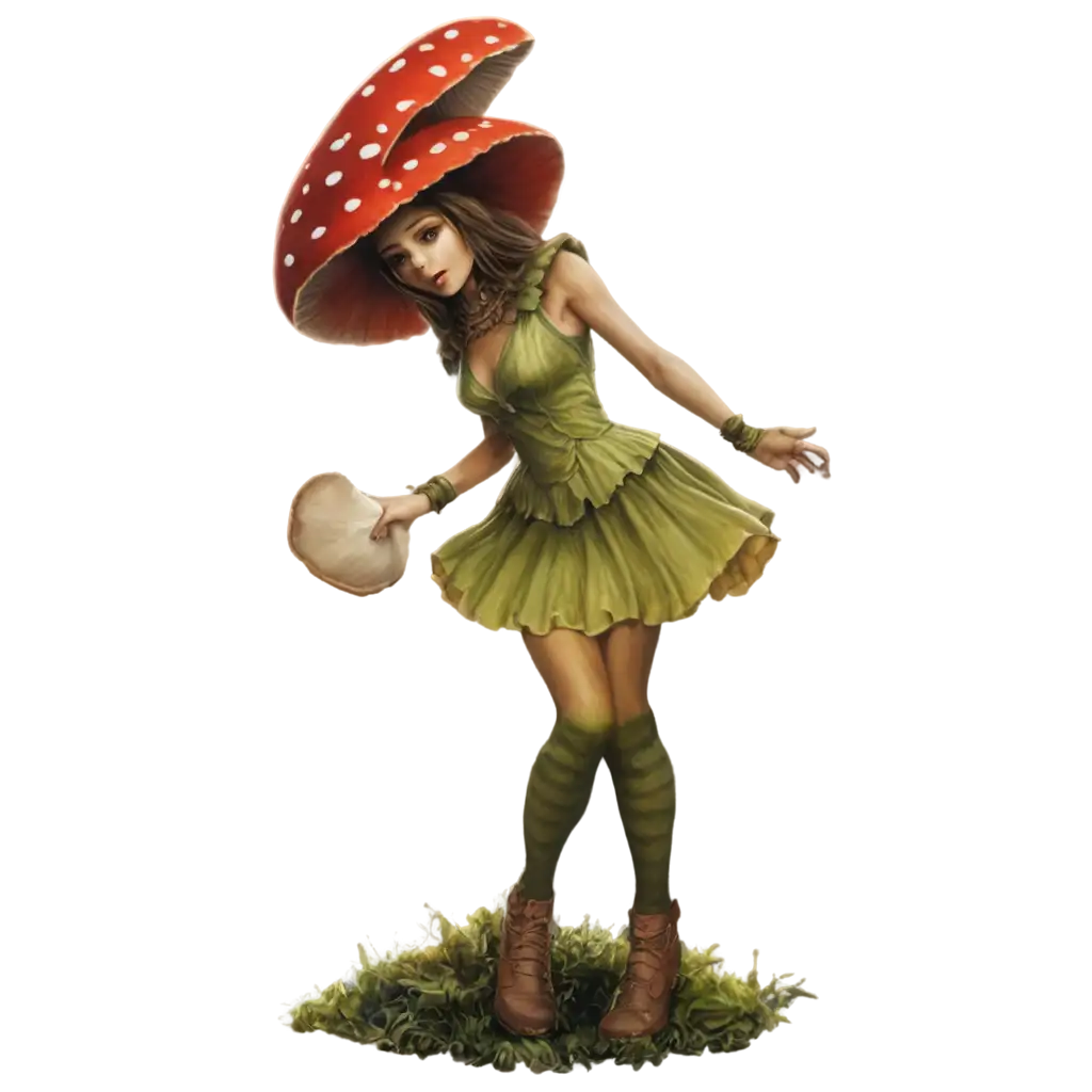 Enchanting-Mushroom-Woman-PNG-Captivating-Fantasy-Art-for-Digital-Creations