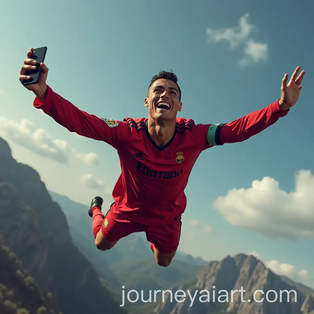 Cristiano-Ronaldo-Taking-a-Selfie-in-Flight-with-Realistic-Flying-Effect