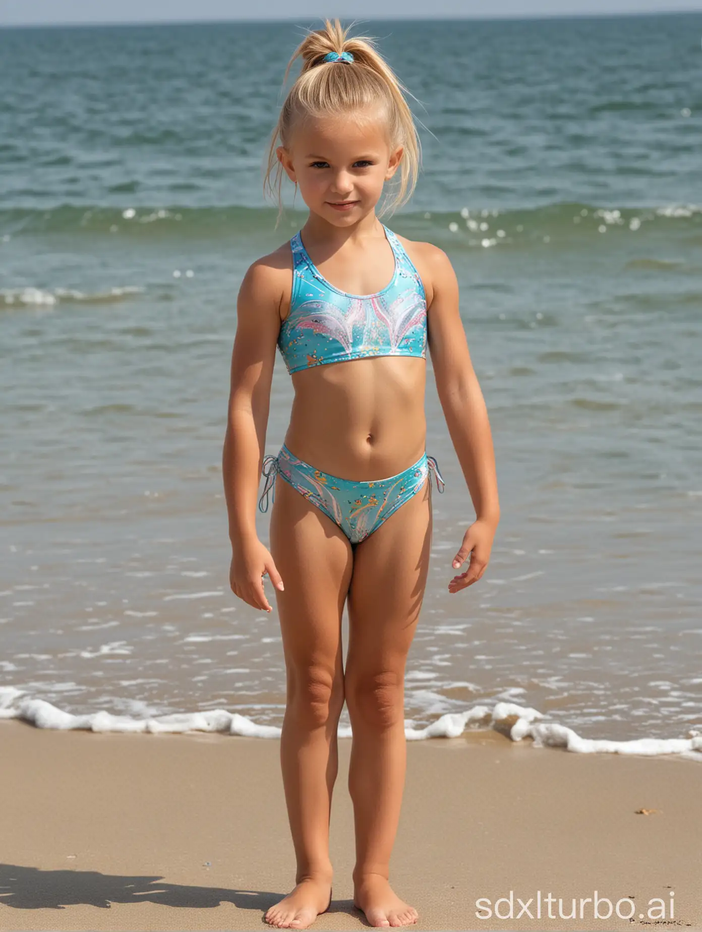 Young-Rhythmic-Gymnast-Girl-with-Blonde-Hair-in-String-Swimsuit-at-Odessa-Beach