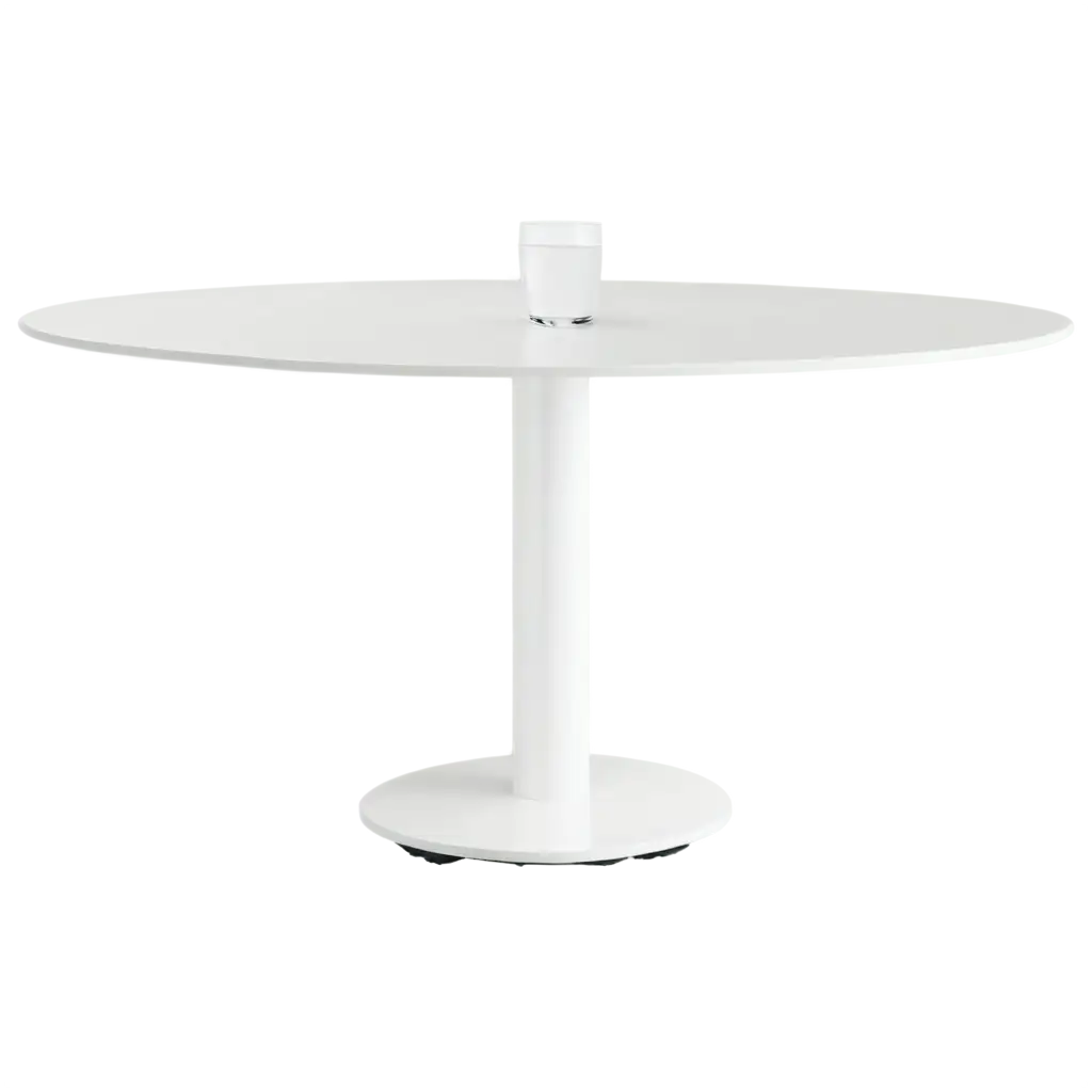 Round-Corner-White-Table-PNG-Image-Enhance-Your-Space-with-Elegant-Simplicity