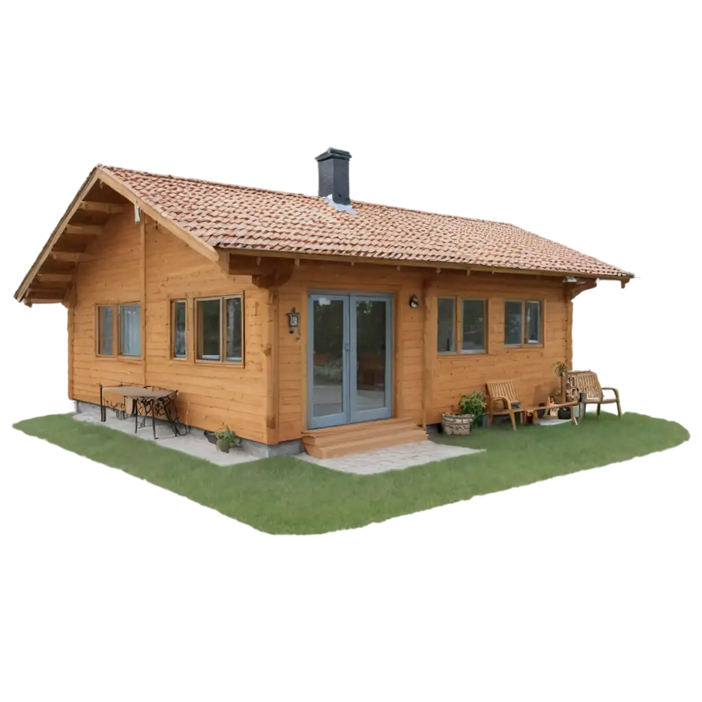 Wooden-Cottage-with-Barbecue-Party-Area-PNG-Image-for-Outdoor-Living-and-Event-Designs