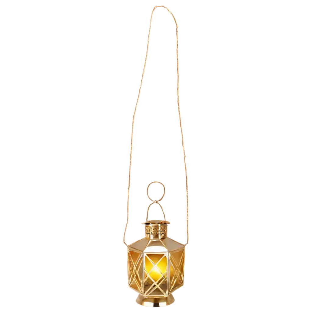 Gold-Lantern-PNG-HighQuality-Transparent-Image-for-Versatile-Use