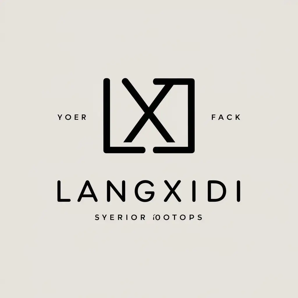 a vector logo design,with the text "LANGXIDI", main symbol:LXD,Minimalistic,be used in apparel industry,clear background