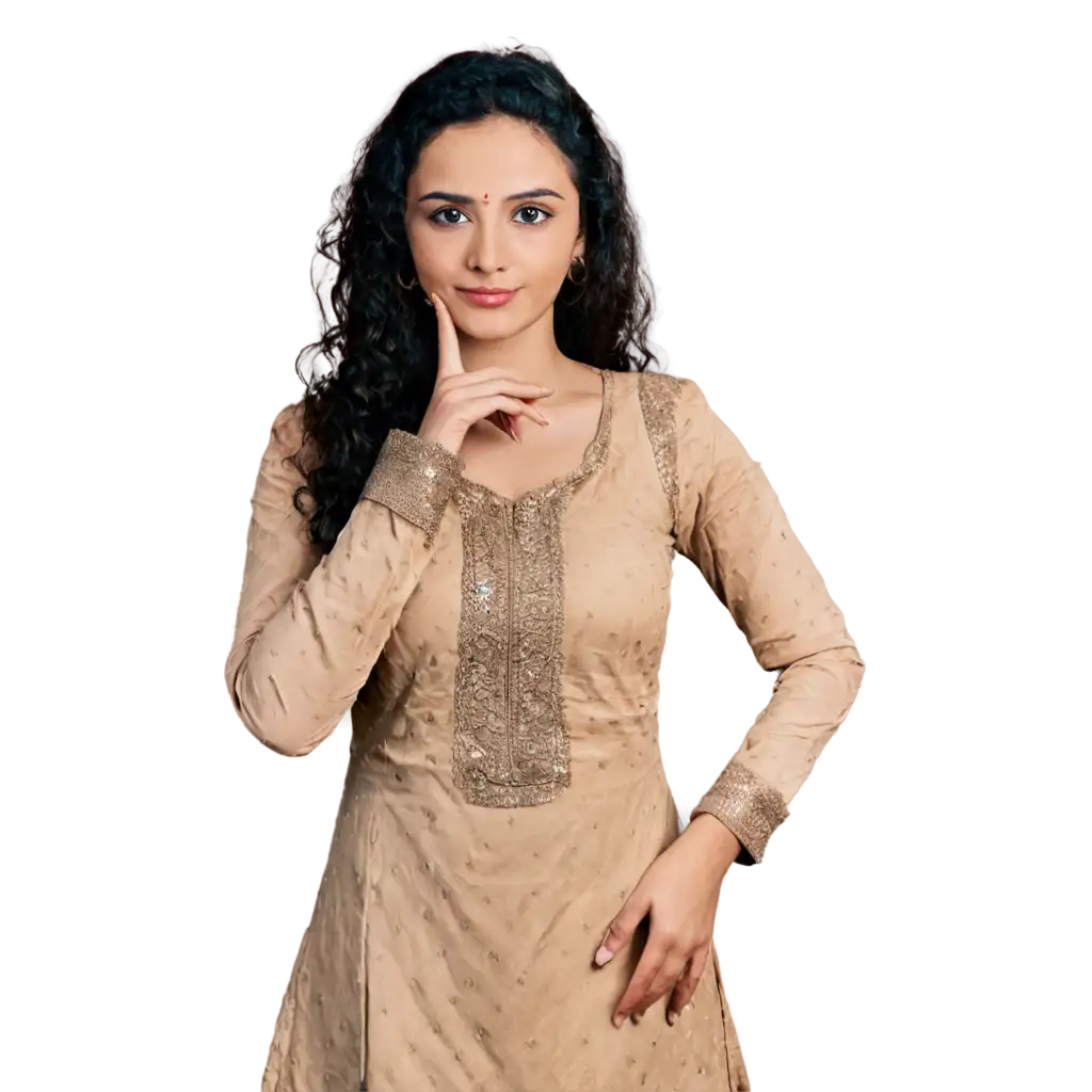 Churidhar-Model-Girl-PNG-Image-for-Enhanced-Visual-Appeal