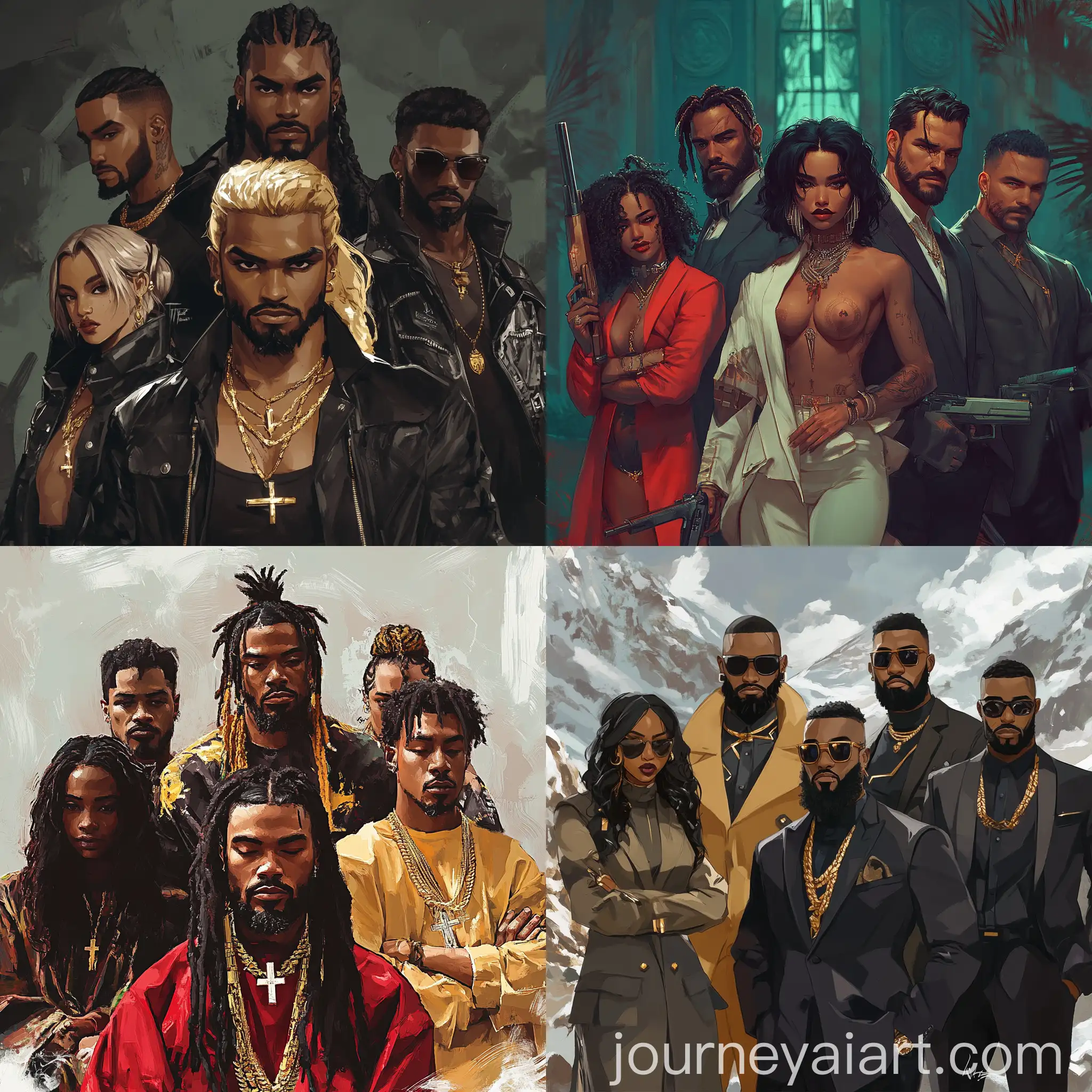 Daniels-Team-of-Six-Characters-in-Abstract-Artistic-Style