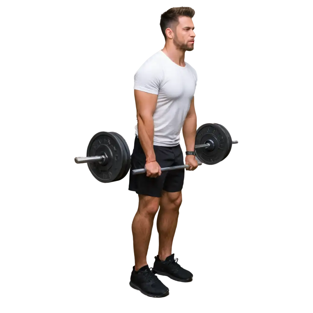 a man doing dead lift