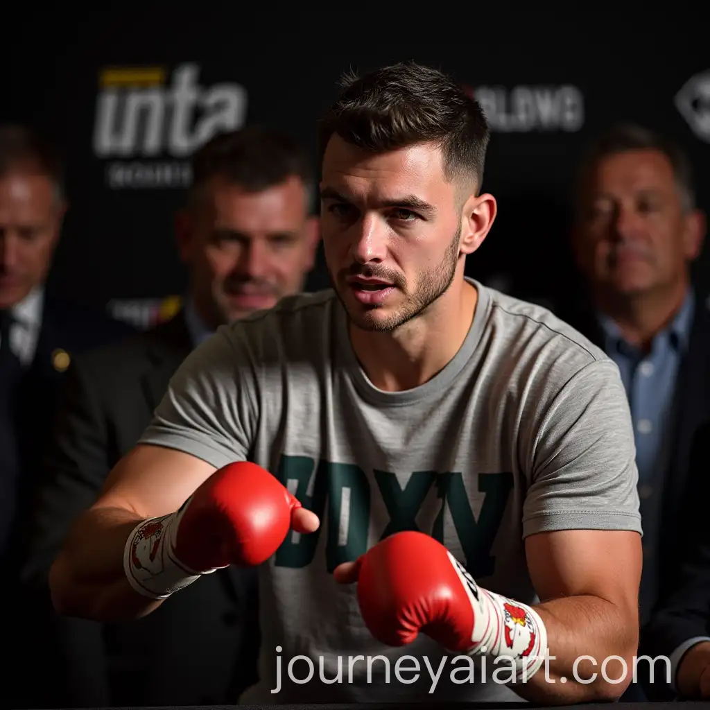 Boxing-Press-Conference-withAI-Image-Prompt-Expansion-Fighters-and-Media-Interaction