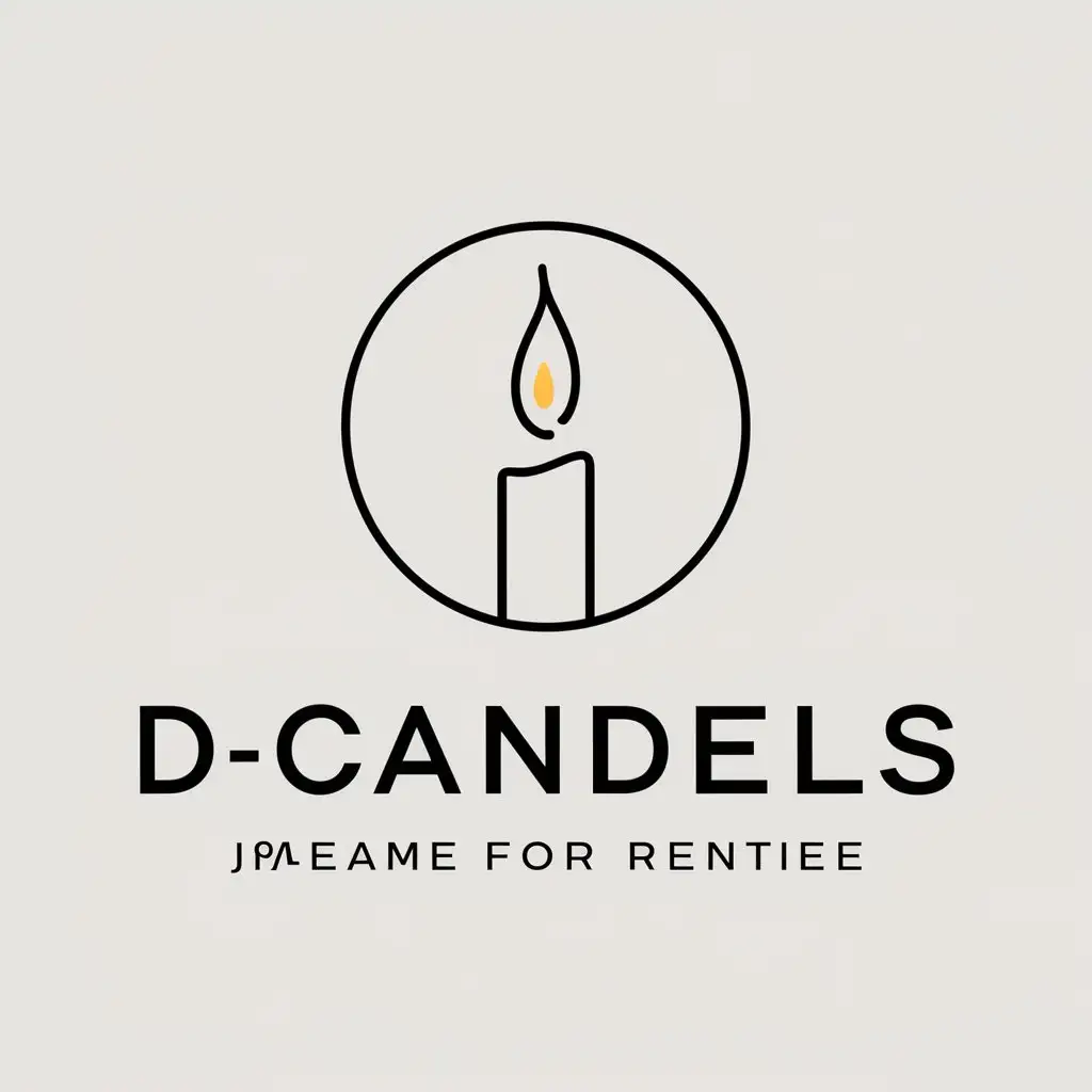 LOGO-Design-for-DCANDELS-Elegant-Candle-Symbol-for-Retail-Industry