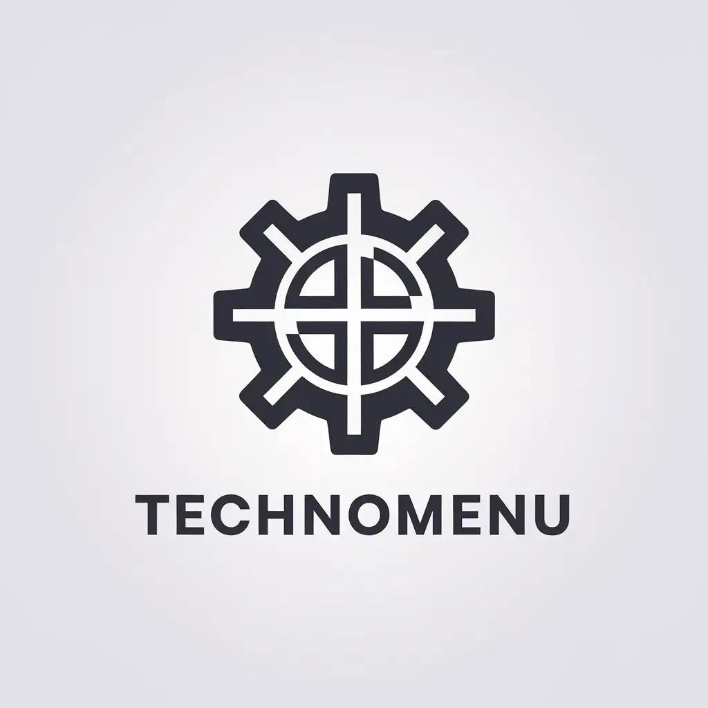 LOGO-Design-for-Technomenu-Gear-Symbol-with-Minimalist-Aesthetic-for-Workshop-Industry