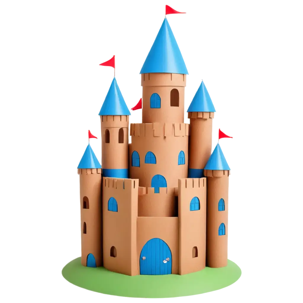 PNG-Logotype-of-Childrens-Center-Cardboard-Castle-for-Brand-Identity-and-Visual-Design