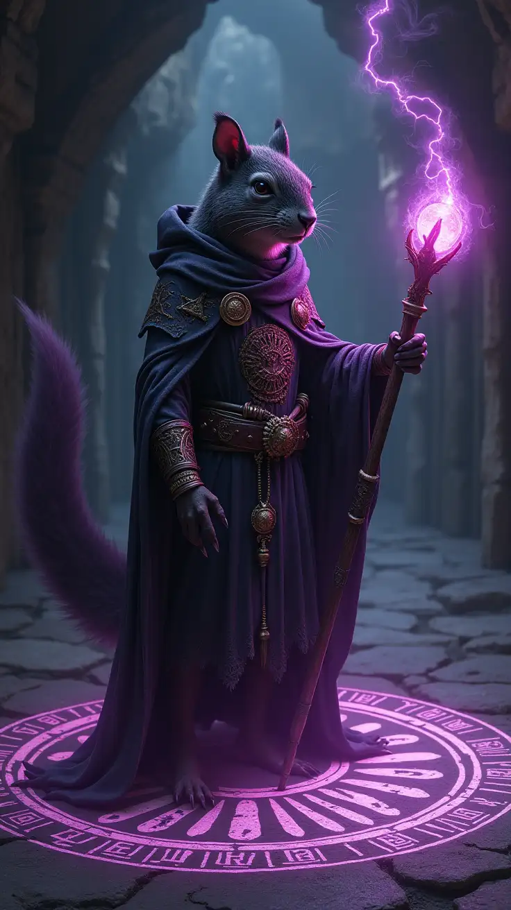 Squirrel-Humanoid-Warlock-in-Enchanted-Chamber-Channeling-Arcane-Power