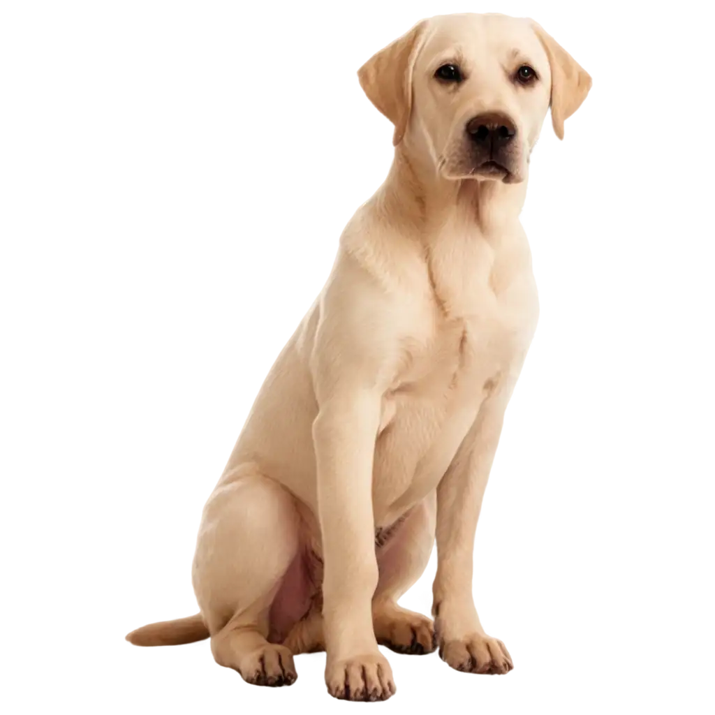 Labrador-Retriever-Sits-HighQuality-PNG-Image-for-Versatile-Use