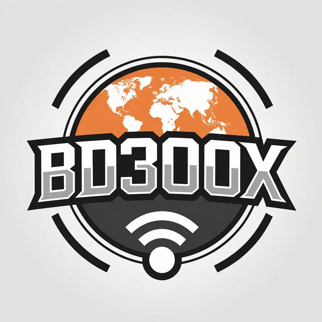 LOGO-Design-For-BD3OOX-Modern-Vector-Logo-with-World-Map-and-Wireless-Theme