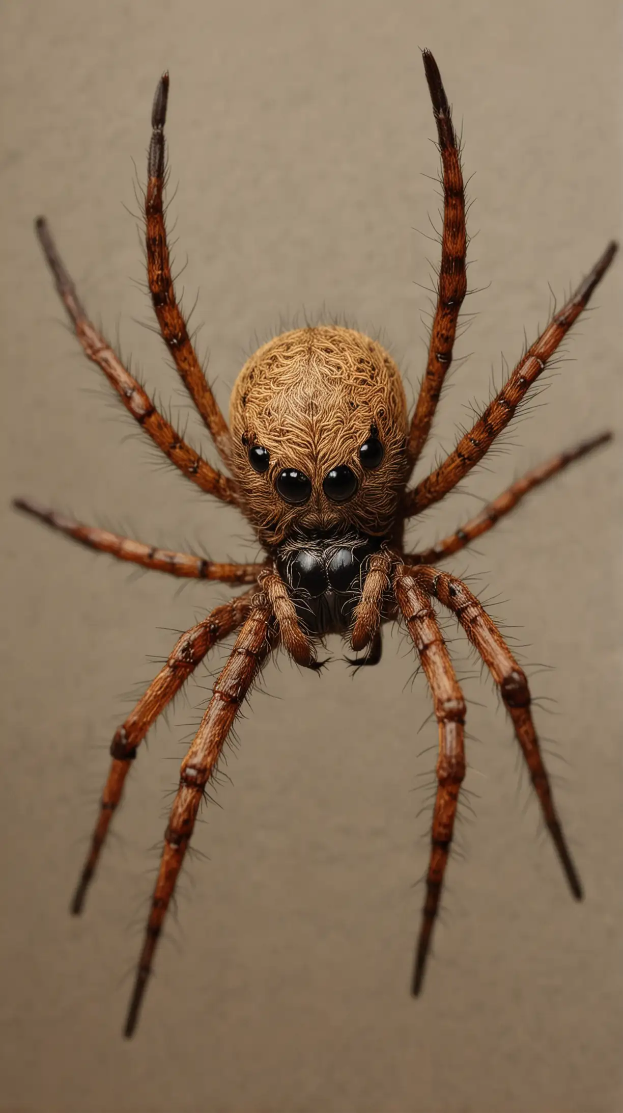 Detailed Zoomed Spider with Terrifying Realism