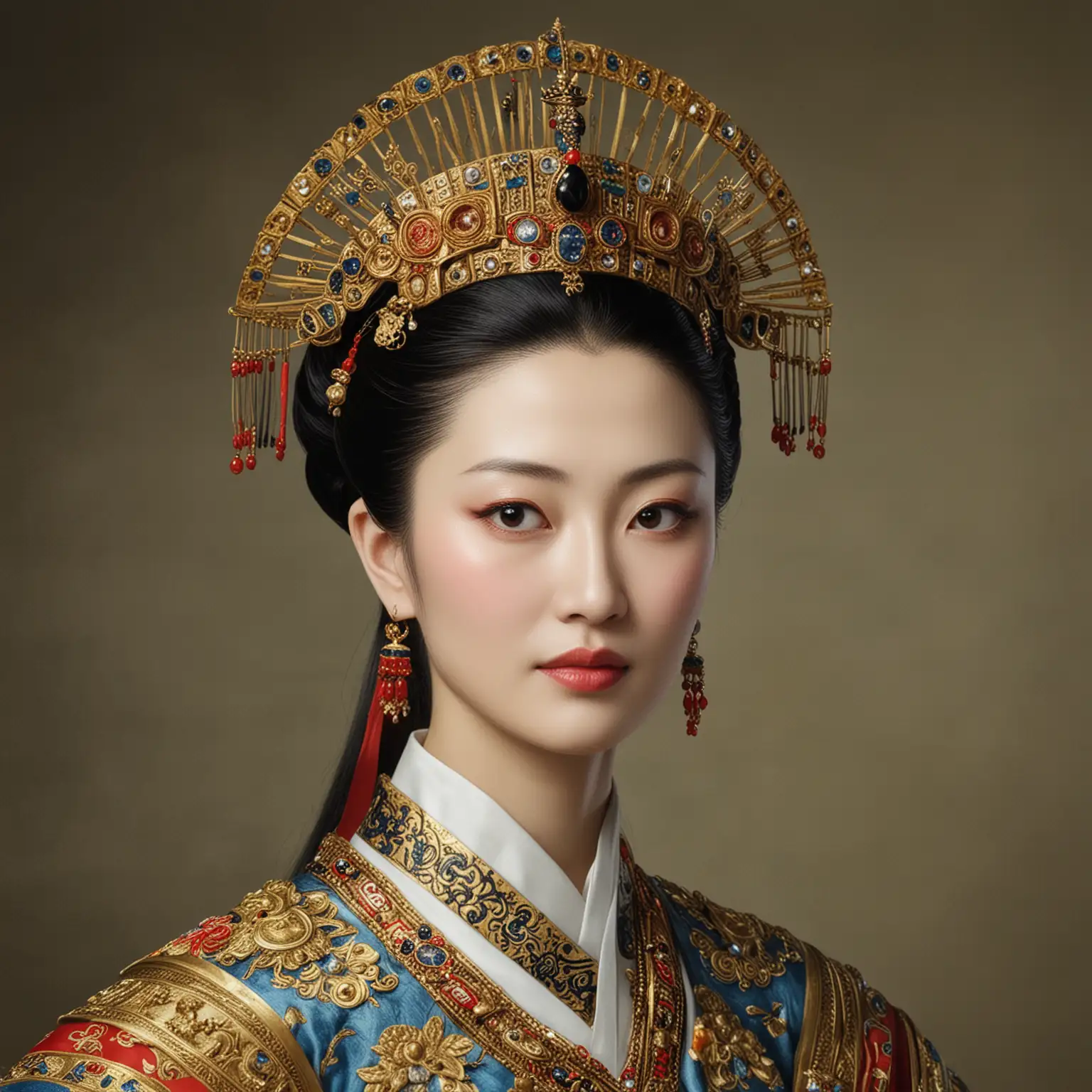 Portrait of Empress Wu Zetian Historical Chinese Figure