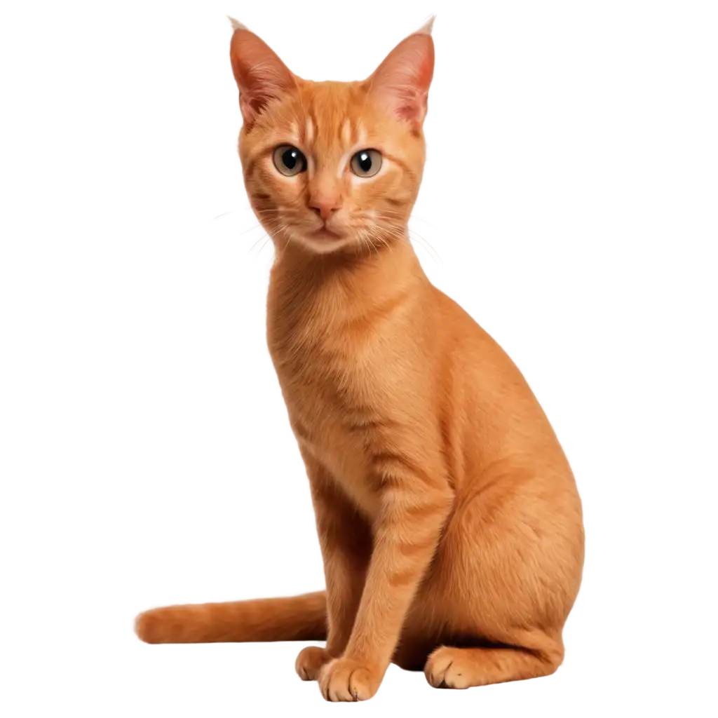 Orange-Cat-PNG-Image-A-Cute-Pair-of-Adult-and-Kitten-in-HighQuality-Format