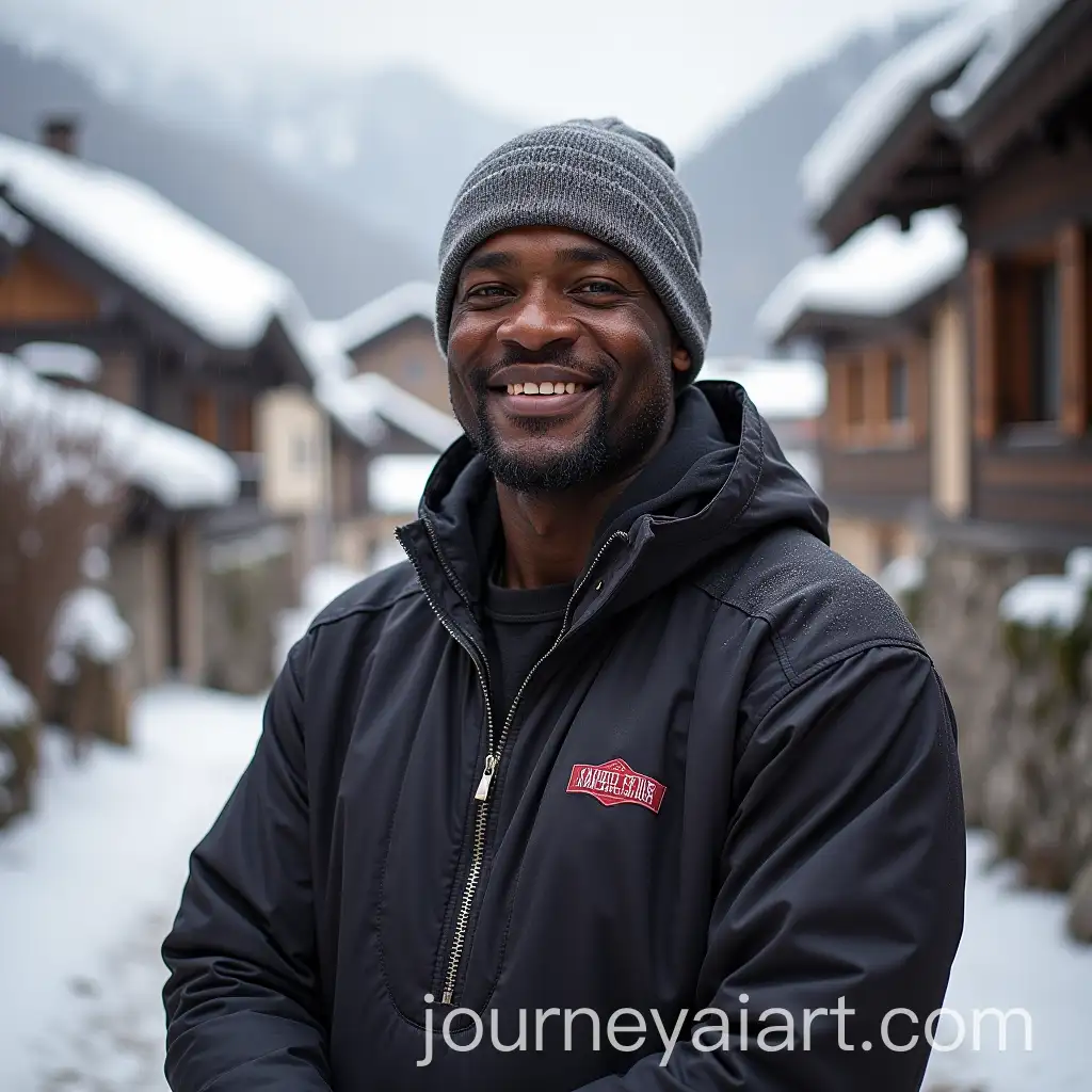 Shaquille-ONeal-in-the-Village-of-Valloire-Savoie-Snowy-Mountain-Landscape