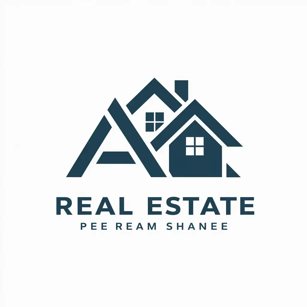 LOGO Design For A3 Real Estate Vector Logo with House and Building Theme