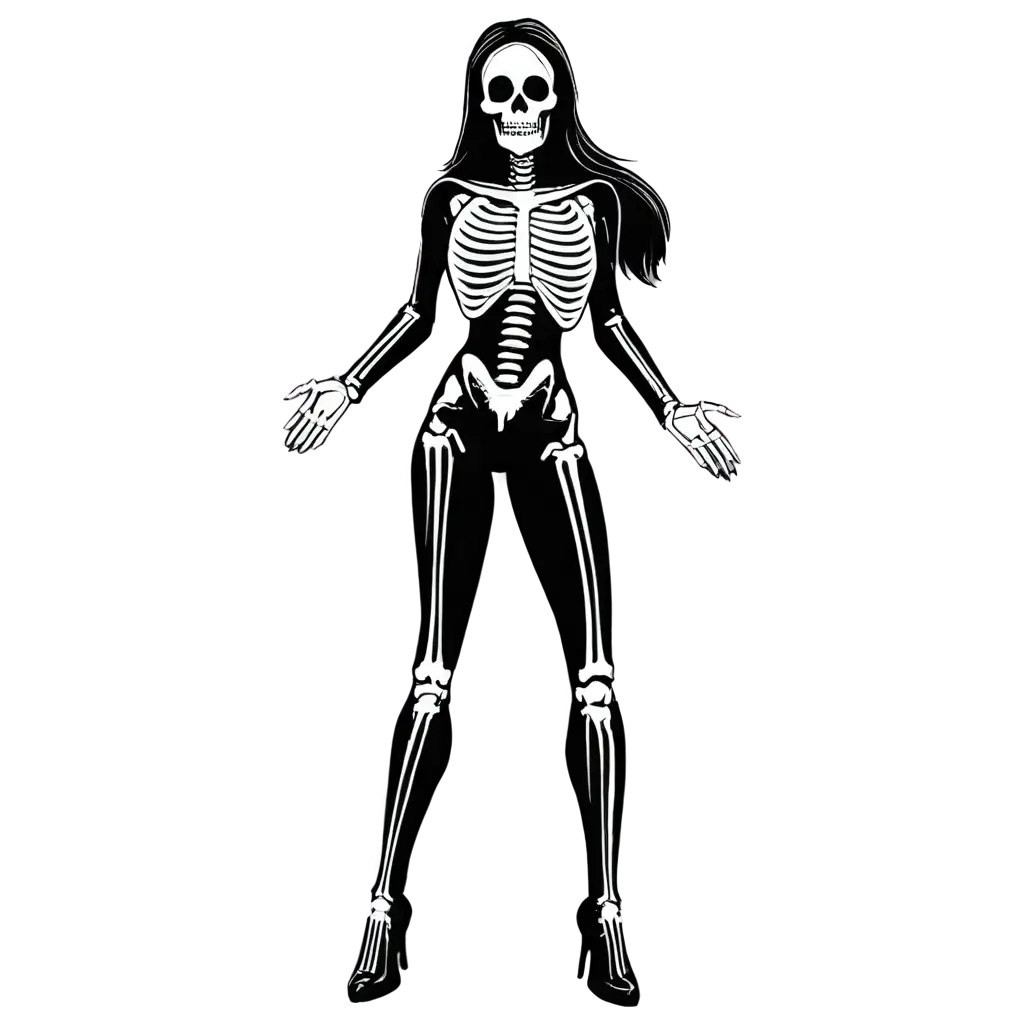 PNG-Image-Female-Grim-Reaper-Illustration-Touching-Skeleton-in-Cosmonaut-Suit