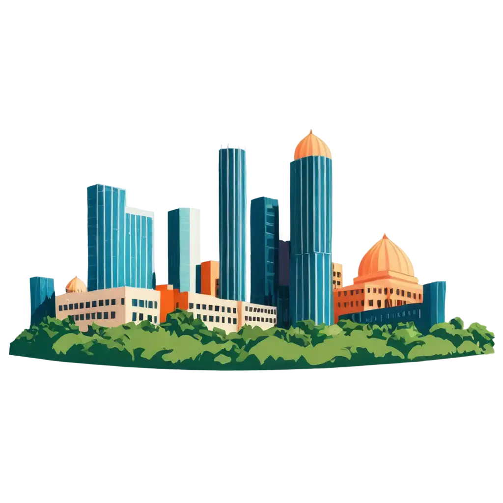 Hyderabad-Skyline-Cartoon-Style-PNG-Image-Vibrant-and-Playful-Cityscape-Art