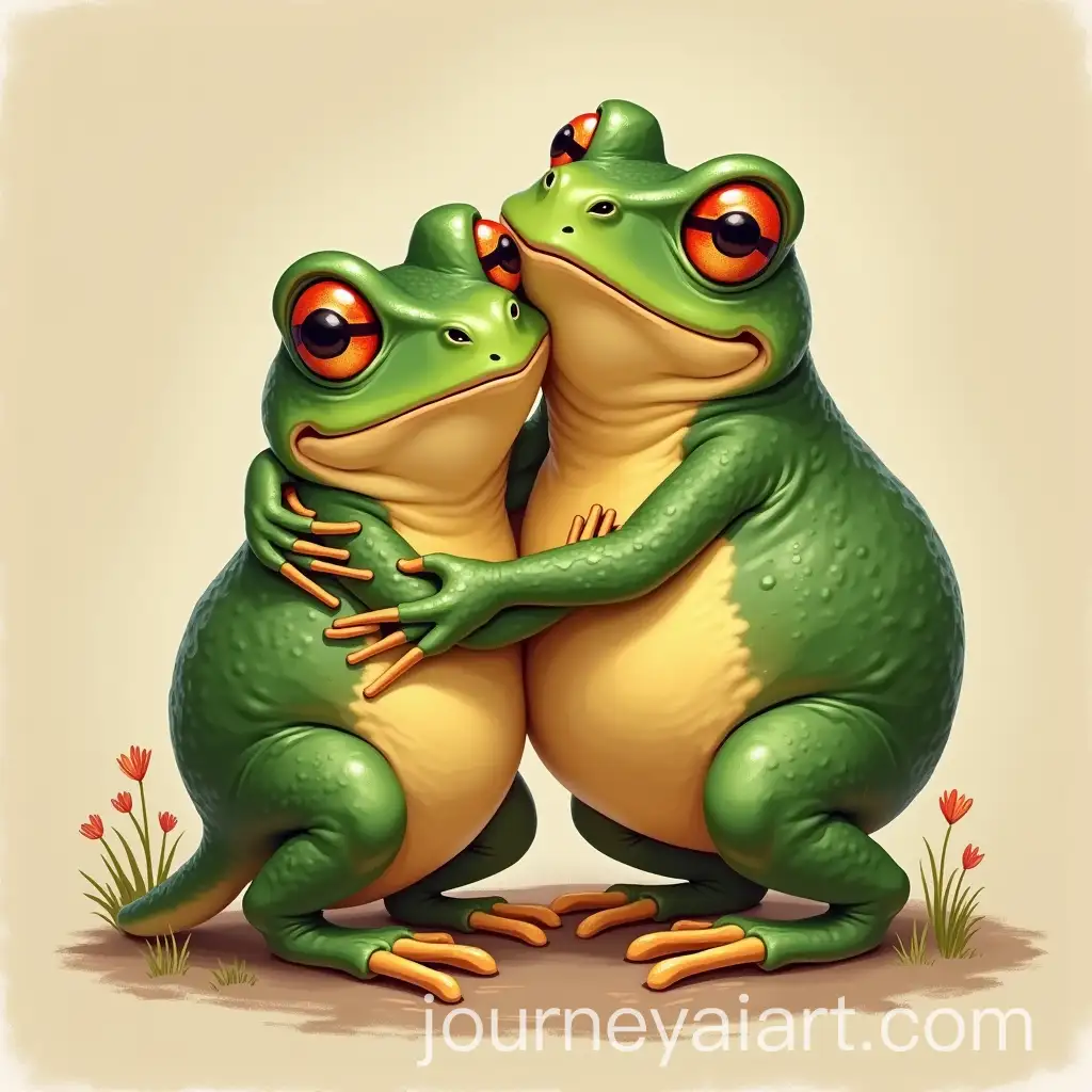 Two-Toads-EmbrAI-Art-Prompt-Expansionacing-in-an-Iconic-Style