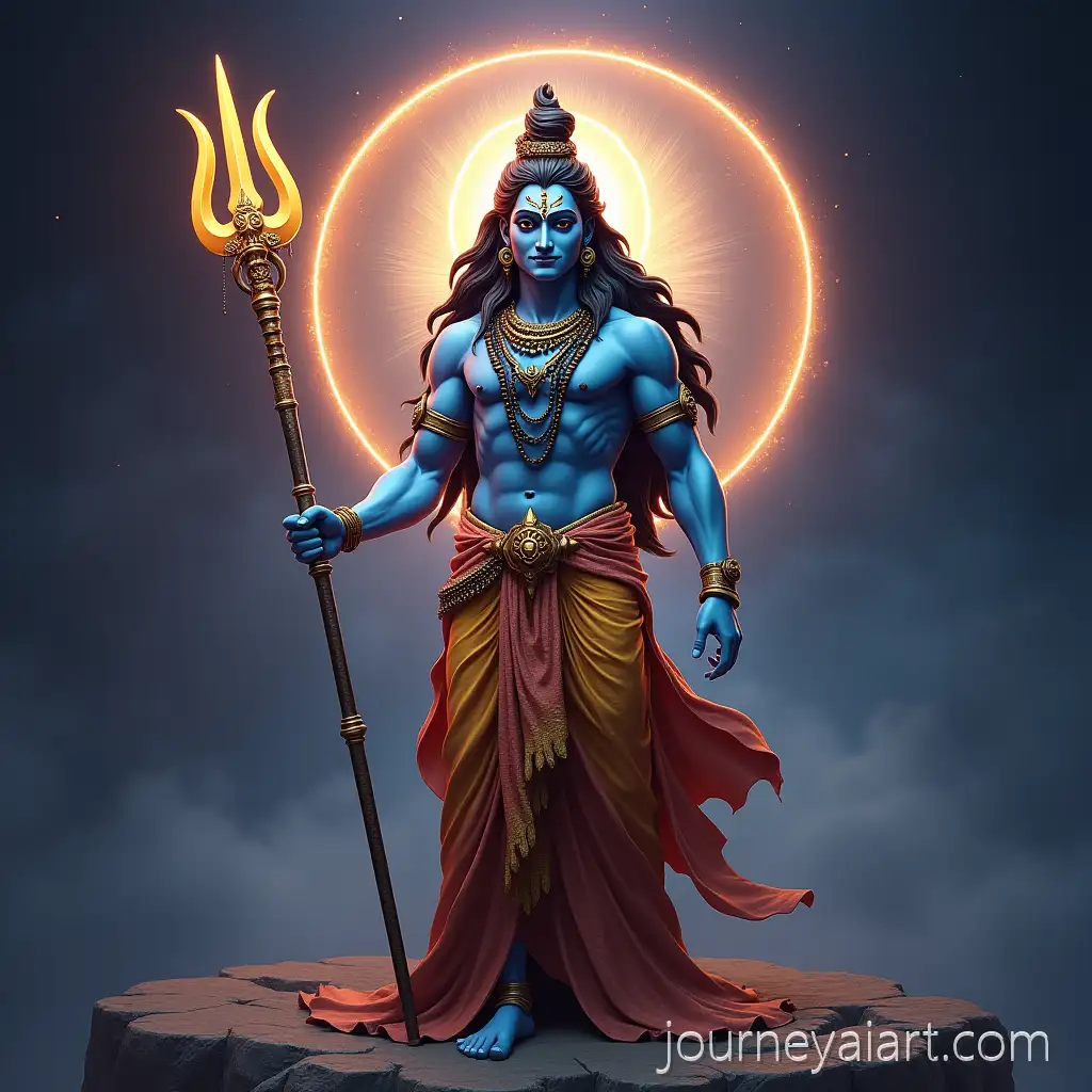 3D-Rendering-of-Celestial-Lord-Shiva-with-Trident-and-LuminousCelestial-Lord-Shiva-3D-Aura