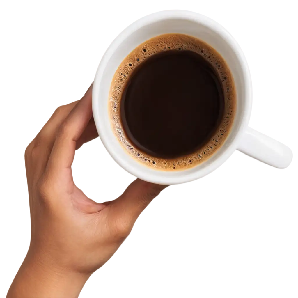 HighQuality-PNG-Image-of-a-White-Cup-of-Brown-Coffee-from-Above