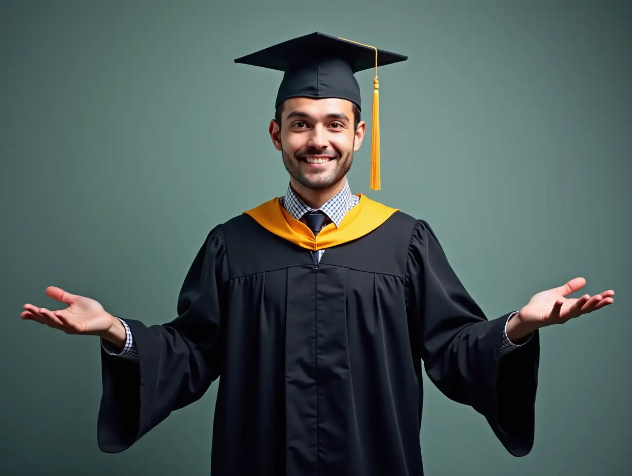 Confident-Young-Graduate-Extending-Hands-Invitation-Isolated-Chroma-Key-Background