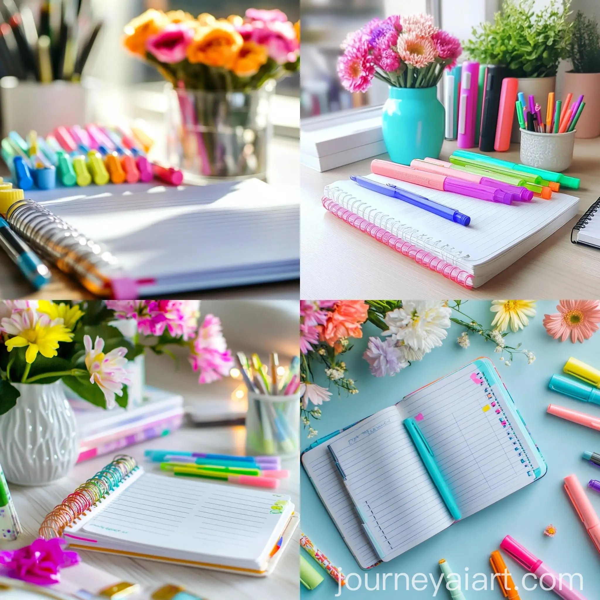 Colorful-Planner-and-Office-Supplies-on-a-Working-Desk-with-HQ-Flowers