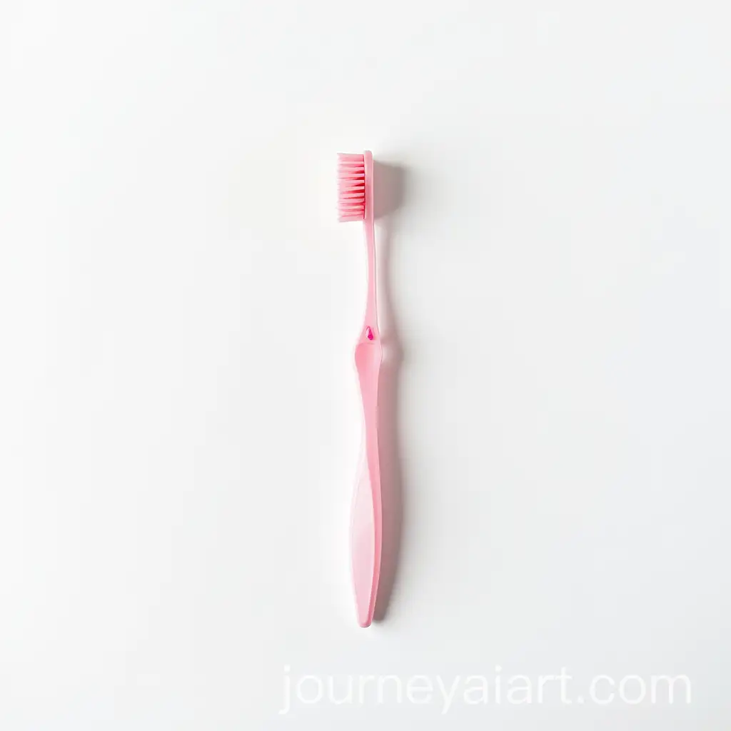 Modern-Toothbrush-with-Pink-Toothpaste-on-White-Background
